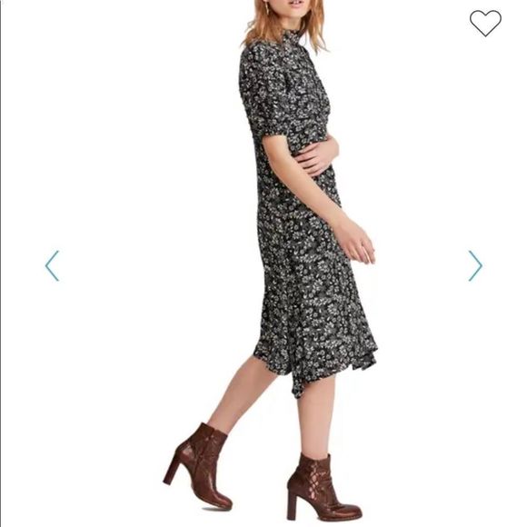 NWT Free People Jessie Floral Midi Dress - Picture 9 of 11